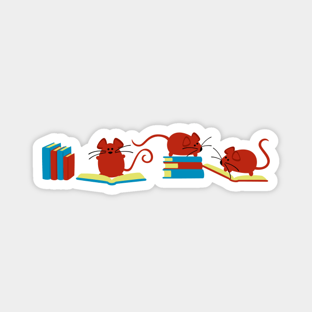 Red Mice Sticker by soniapascual